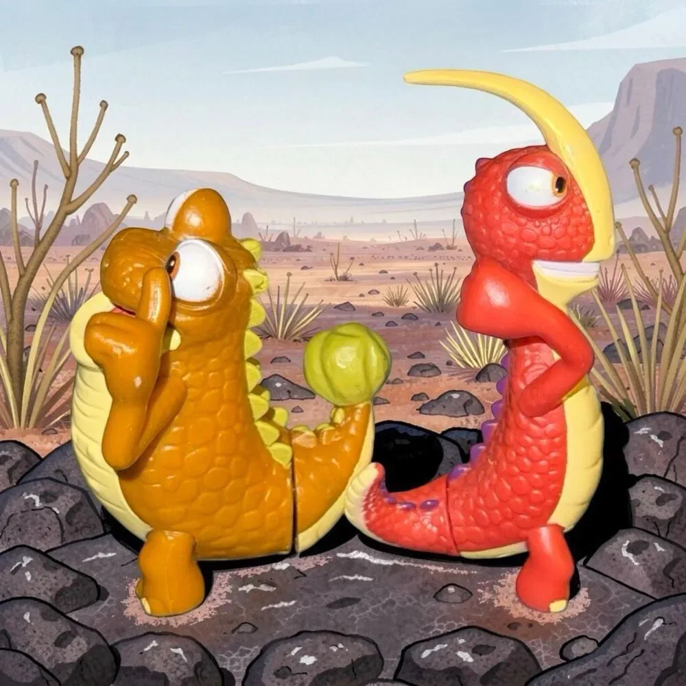 Jakks Pacific Disney Gigantosaurus Mazu & Rocky Dinosaur Action Figures A51